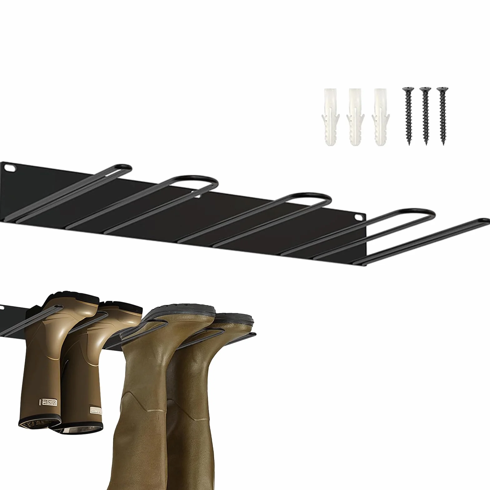 Stiefelhalter Für Wand, Wandhalterung Für Gummistiefel Stiefelaufhang Aus Metall, Stiefelaufhänger Zum Trocknen Von Stiefeln, Stiefelregal & Stiefelständer Für Wanderschuhe, Schrank, Eingangsbereich