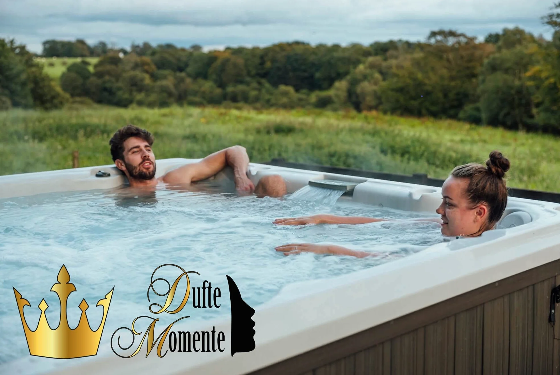 Dufte Momente | Whirlpool Duft 260ml | Lemongras | mit naturreinen und natürlichen ätherischen Ölen | kein Schaum | vegan und ohne Tierversuche