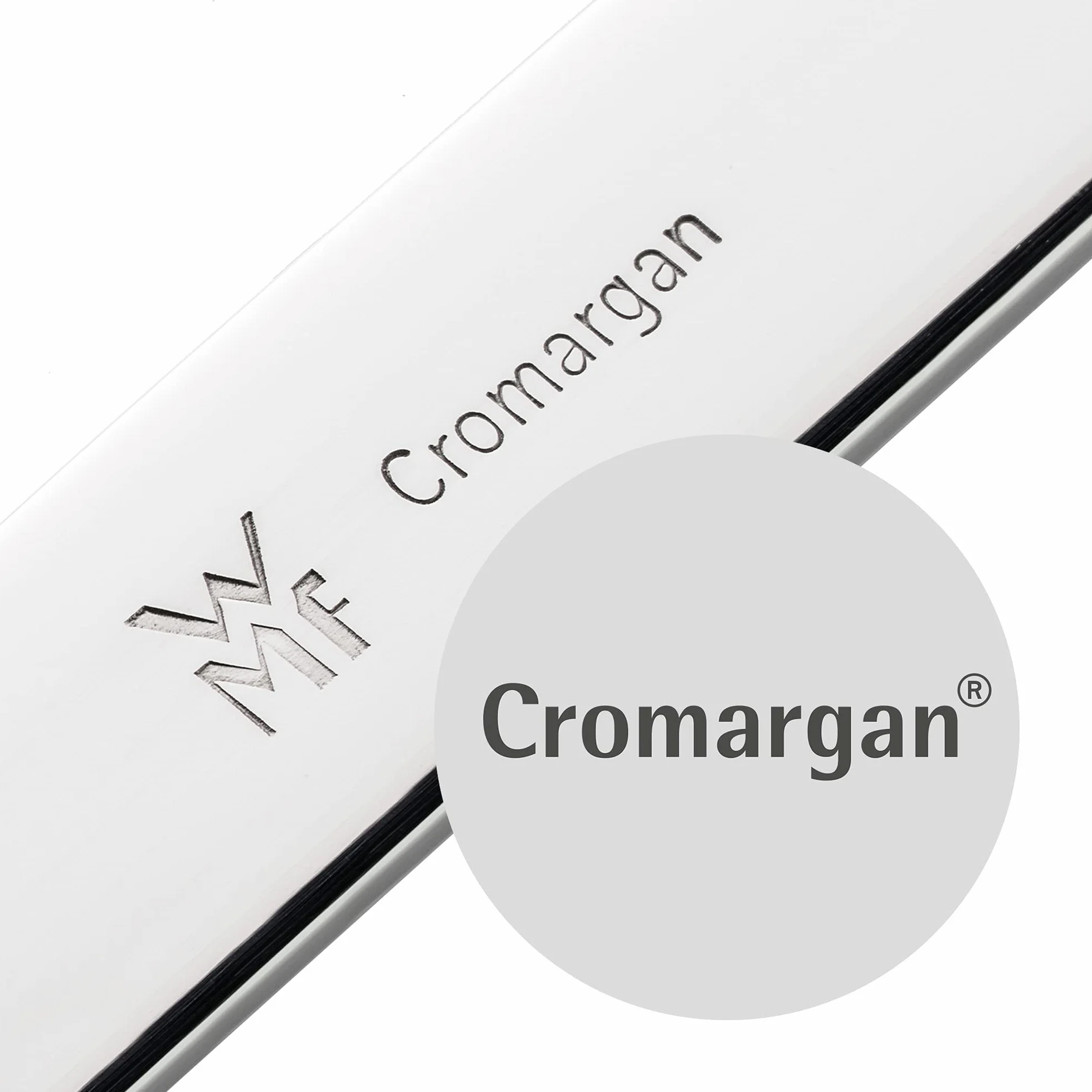 WMF Nuova Brunchmesser Set 2-TLG, Frühstücksmesser 19,5 cm, Brötchenmesser Wellenschliff, Brotzeitmesser, Cromargan Edelstahl poliert