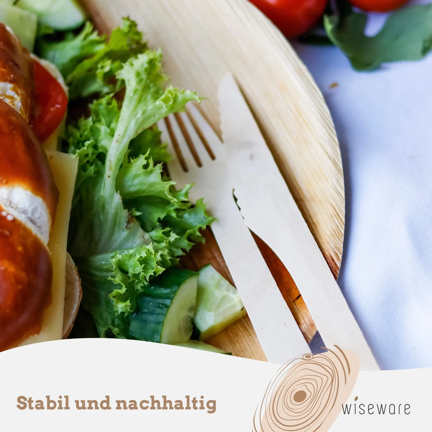 wisefood Einweglöffel aus Birkenholz, 500 Stück Einweg Holzlöffel 16cm flach, Biologisch abbaubares Einwegbesteck, Natürlich, stabil, umweltfreundlich