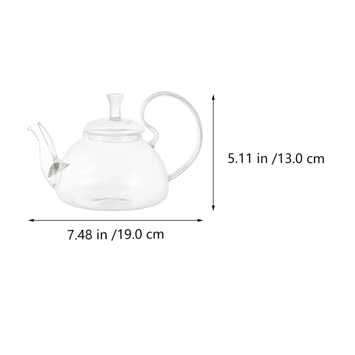 CALLARON Teekanne 3 Liter aus Glas Hitzebeständige Glas Teekanne für Herd Handgefertigt Robust für Zuhause und Teezeremonien