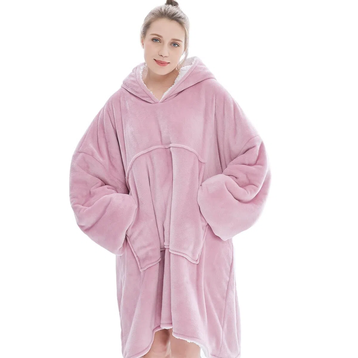 FELOVE Übergroße Hoodie Sweatshirt, Original Decke Sweatshirt, super weiche gemütliche warme komfortable Riesen-Hoodie, Geeignet Kapuzenpullover für Erwachsene, Männer, Frauen, Jugendliche
