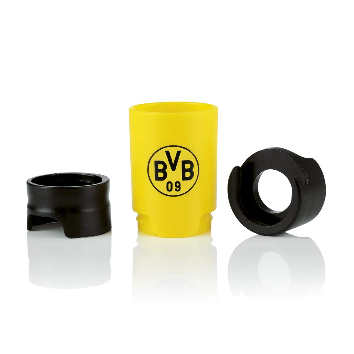 Taste Hero Flaschenaufsatz für Bier 3 Stück Fan-Edition BVB Borussia Dortmund | Macht jede Bierflasche zum Zapfhahn | Für Glas- und PET-Flaschen, spülmaschinengeeignet