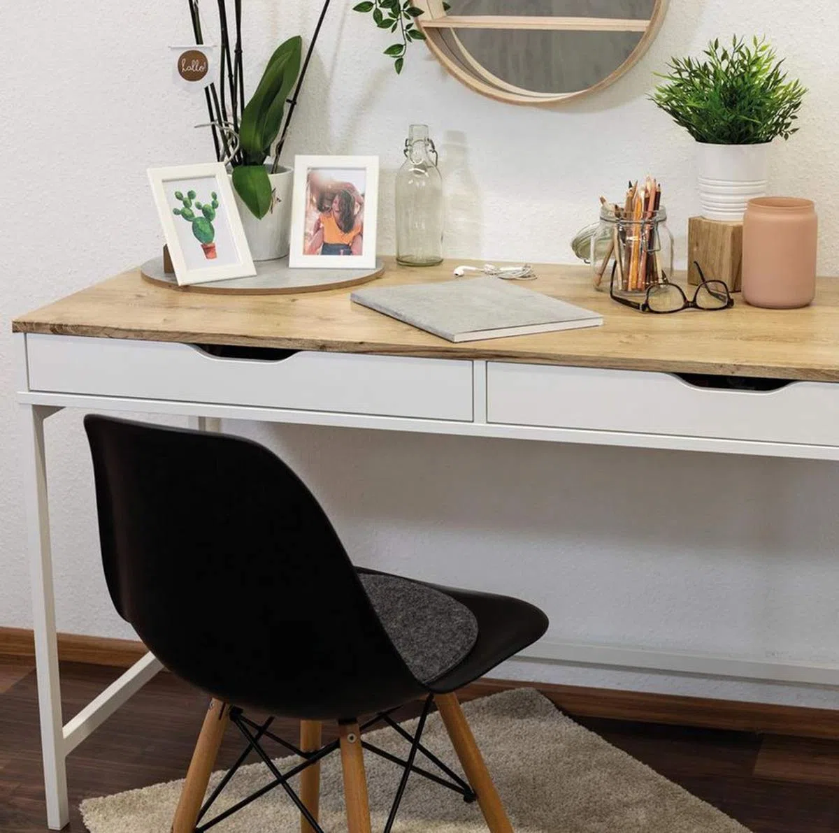 Klebefolie Möbel 45x240 cm | Möbelfolie selbstklebend in Holzoptik | Folie für Möbel zur einfachen Renovierung von Türen, Tischen und Regalen | Klebefolie dekorativ und abwaschbar | Ribbeck Eiche