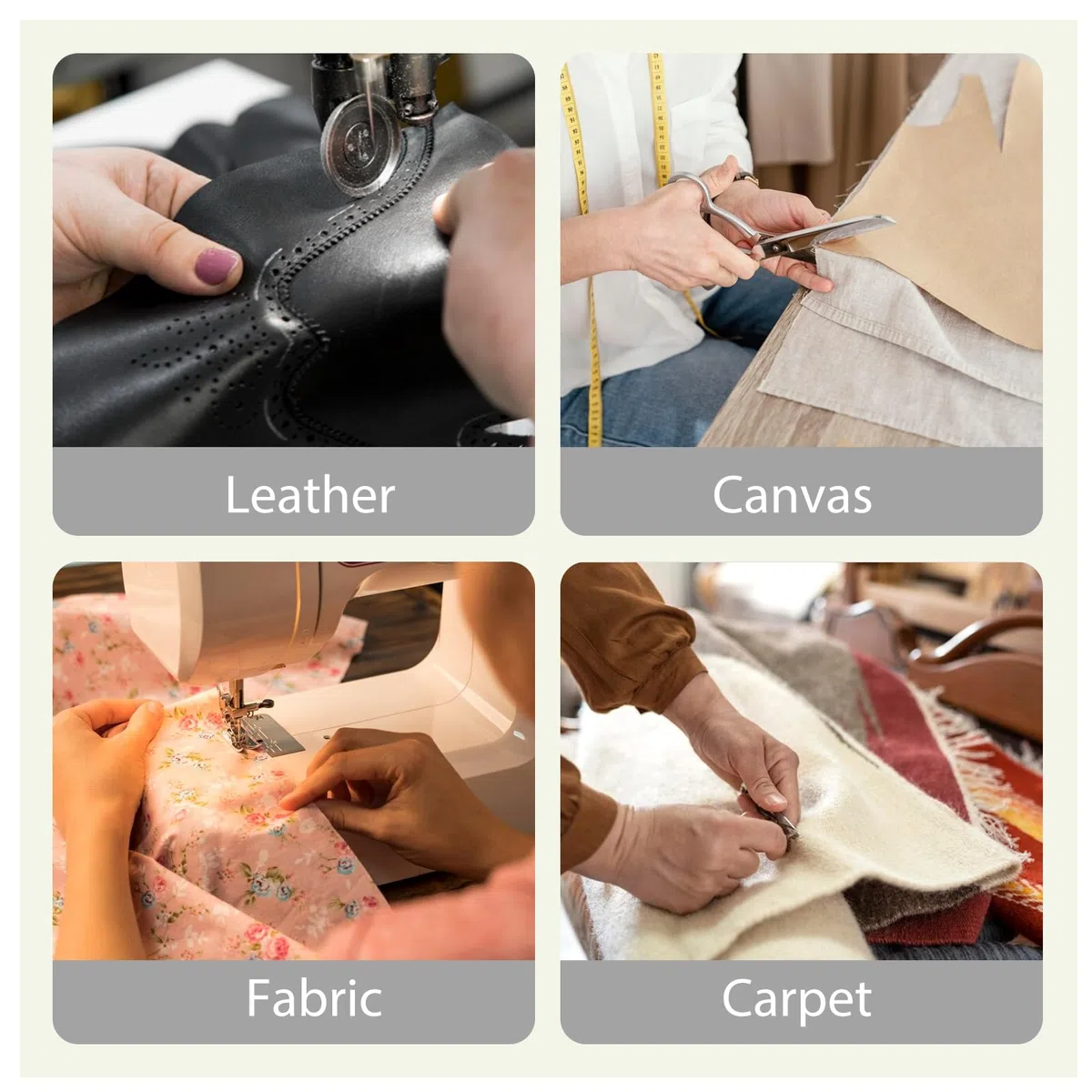 3 Rollen Quiltgarn Nähgarn Webfäden ürs Hand- und Maschinennähen Starker Nähfaden aus Polyester für Herstellen von Perücken Handnähen Haarschuss DIY (Schwarz, Beige, Braun)