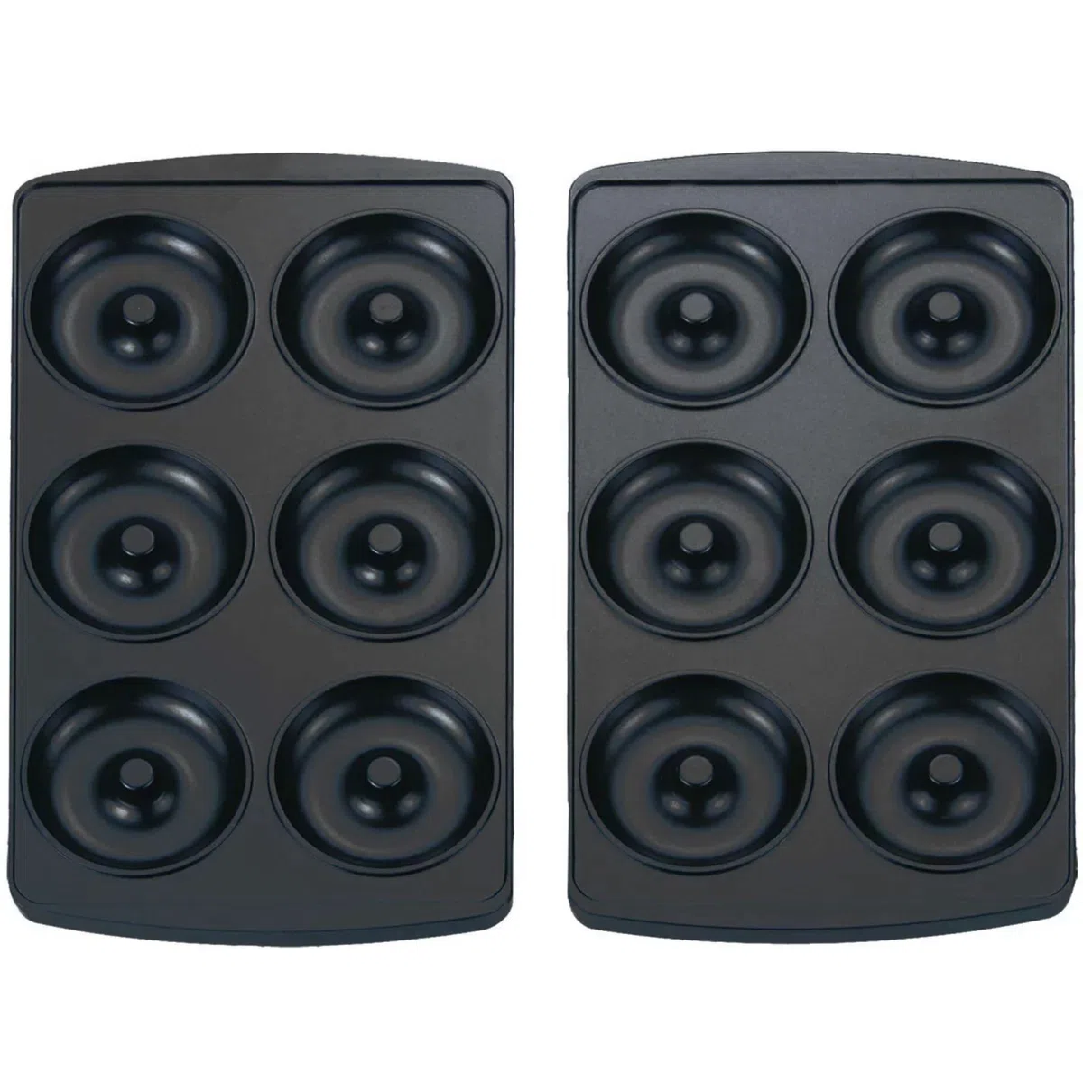 Syntrox Germany Plattenauswahl: Donut Maker Masto, Multimaker SM-1300W Zubehör, Plattengröße 23,5 x 13,2 cm, Schwarz, Kochutensilien Zubehör, Küchengeräte Erweiterung