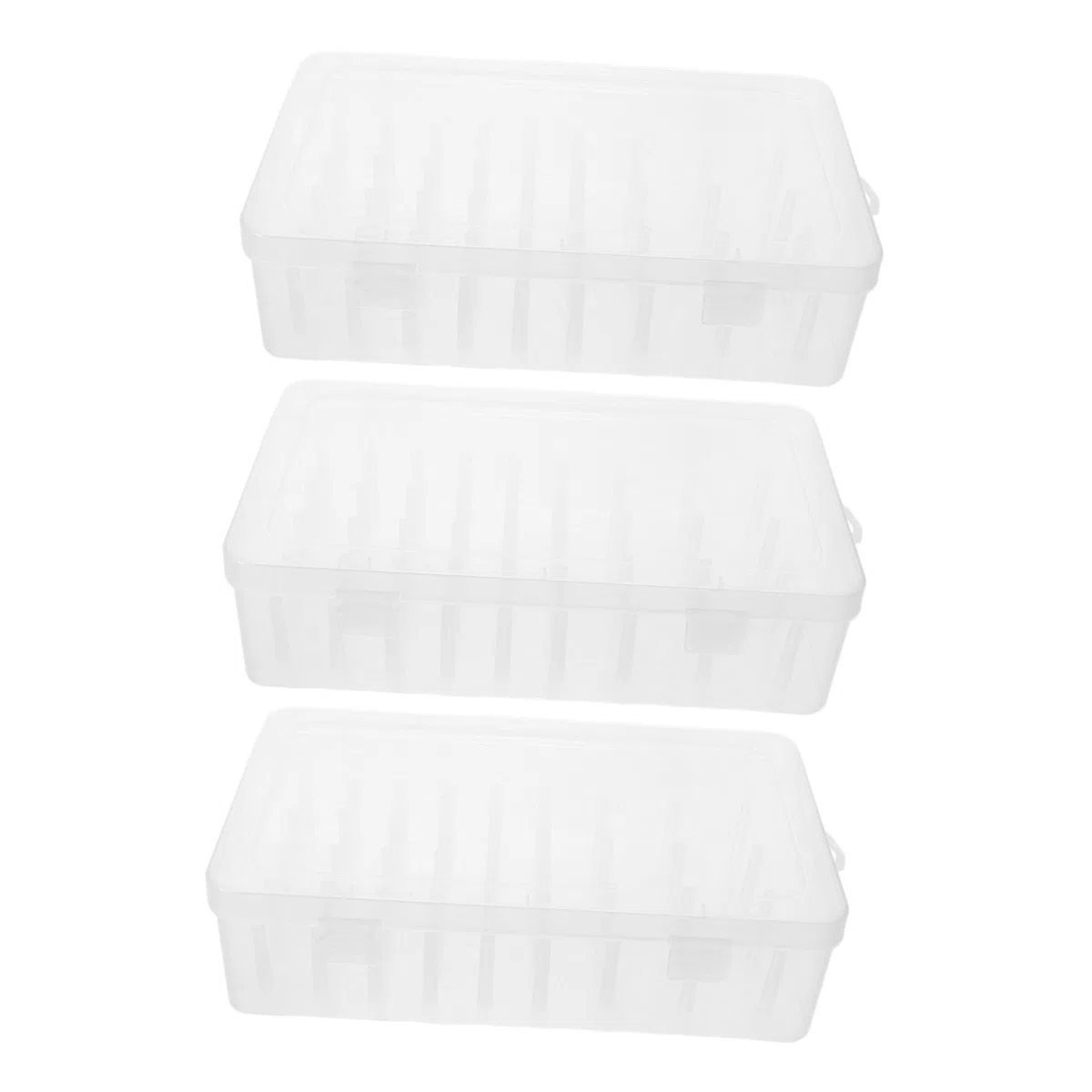 3 Stück Nähgarn Organizer Transparent Nähgarnbox für 42 Spulen mit Großem Fassungsvermögen Tragbare Aufbewahrung für Stickerei und Selbstgemacht Nähzubehör Zuhause