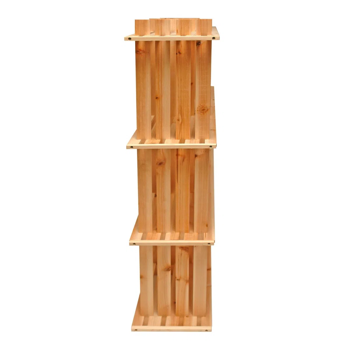 DEMA Holzregal Universalregal – Lagerregal, Kellerregal, Aufbewahrungsregal – stabil, platzsparend, vielseitig – 9 Fächer, 113x27x110 cm, Wohnzimmer, Keller, Büro