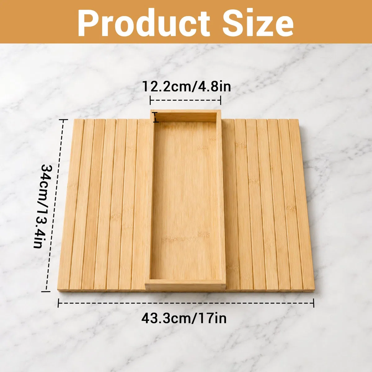Sofatablett Armlehne aus Holz, Couch Tablett zum Einhängen, Sofaablage für Snacks, Getränke und Fernbedienung, Armlehnen Tablett Platzsparender Home Organizer für Sofa und Sessel