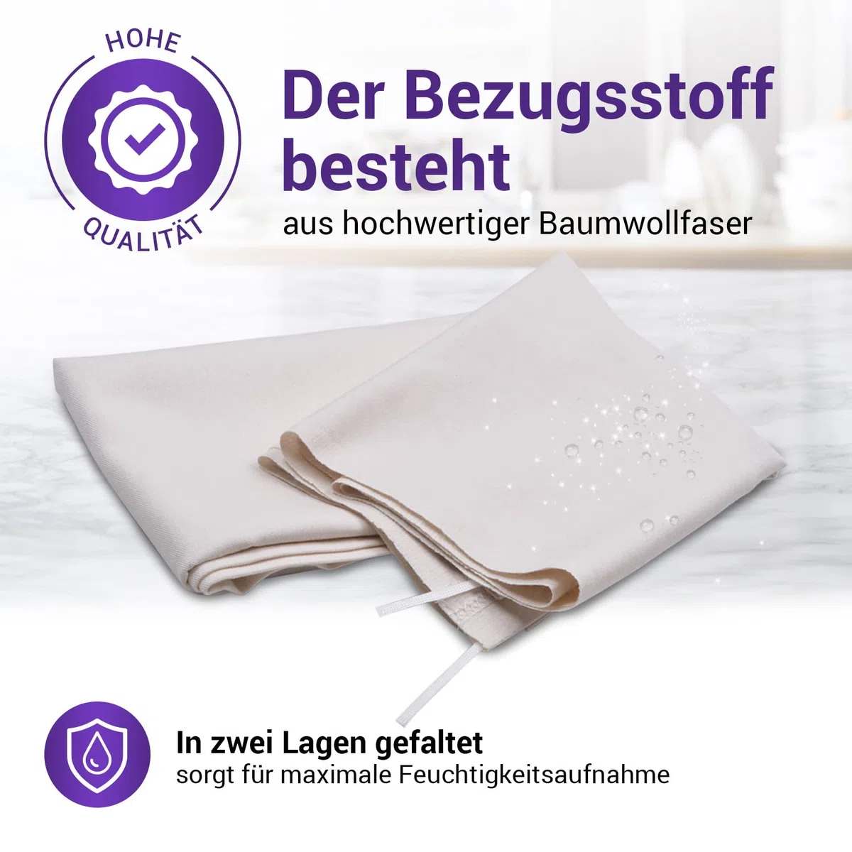 Walzenbezug für Mangel Bügelmaschine, Mangelbezug 85cm für Automatische Bügelmaschine Walzenbezug, Bezug Mangel für Bügel Walze