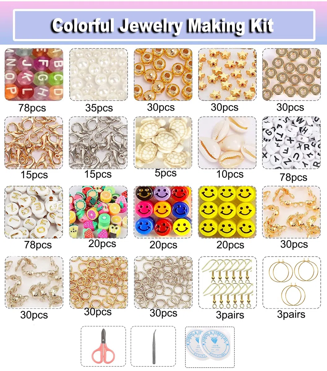 Perlen Zum Auffädeln,10000+Stück Clay Perlen Set Heishi Perlen Set Schmuck 6mm Polymer Clay Beads, Freundschaftsarmbänder Selber Machen Perlenset für Armbänder Erwachsene Mädchen Kinder