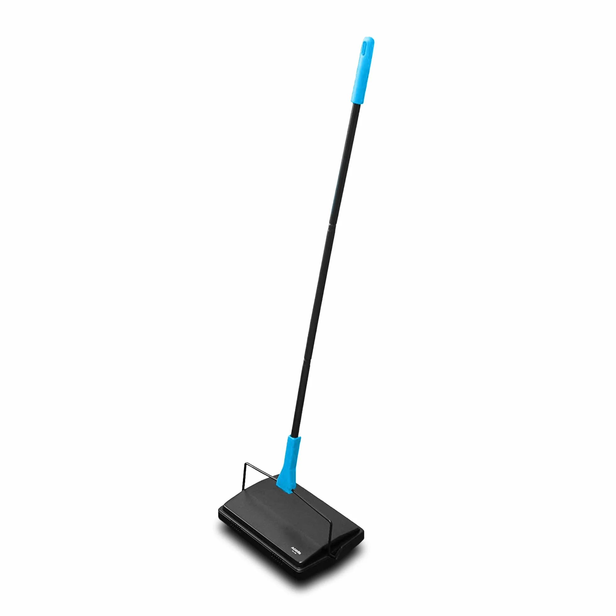 Addis Teppichkehrer, manuelle Roller, Bodenreinigung für Harte Böden und Teppiche, Nicht elektrisch, manueller Schub, Lieferung mit Kammbürstenreiniger, Schwarz und Orange