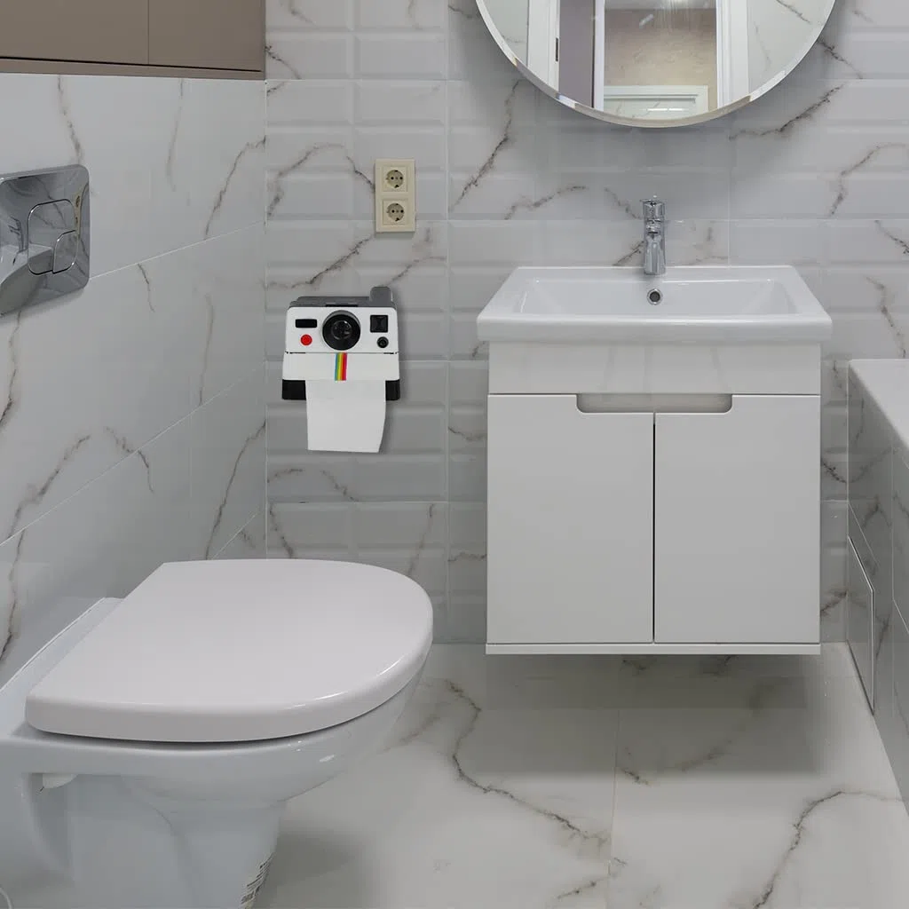 Taschentuchbox für kreative Toilettenpapierrolle, Kamera, Papierhalter, Badezimmer-Servietten