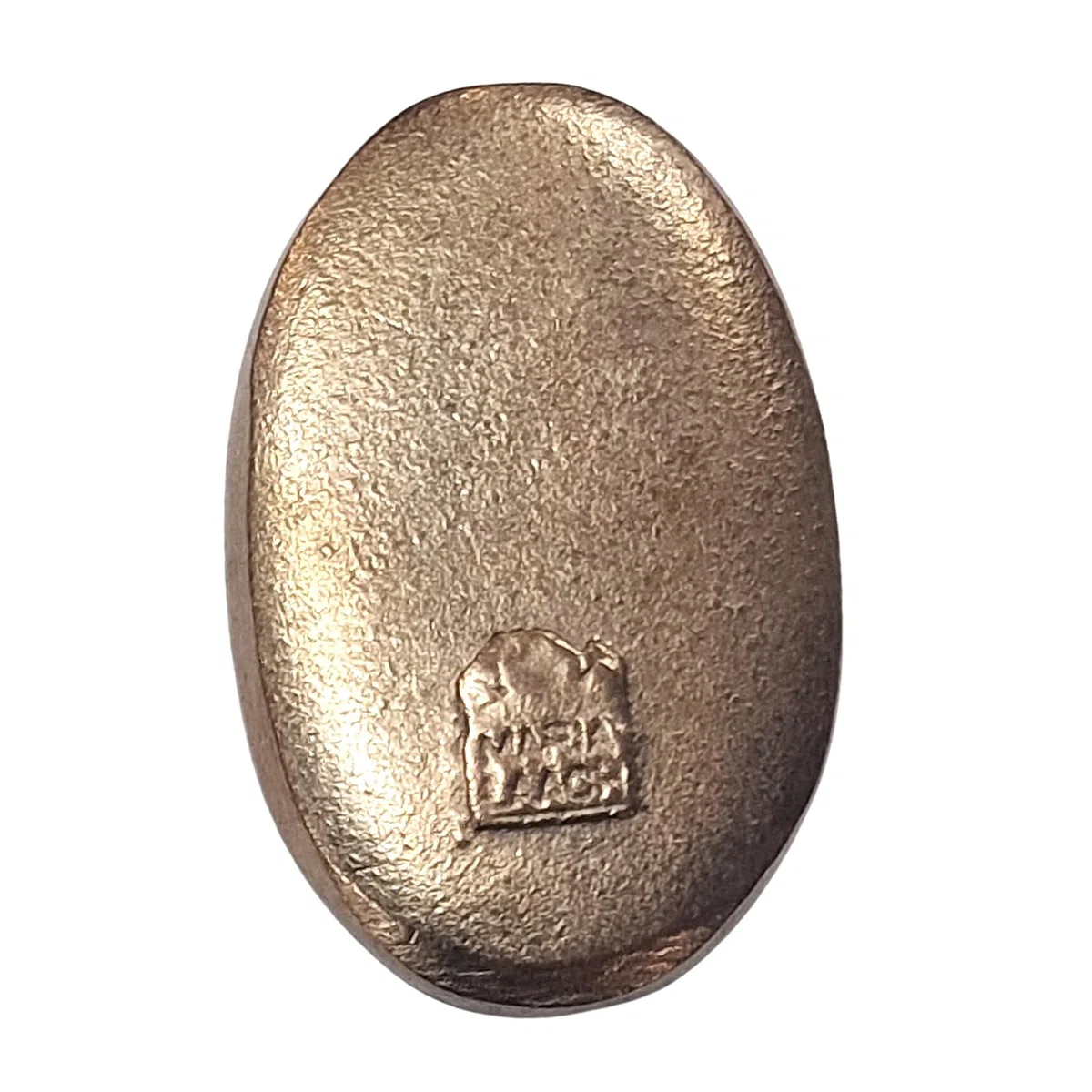 Herzmensch Handschmeichler Spuren im Sand - Massive Bronze, Gold 3,3 x 5,1 cm - Kleiner Glückstaler für Trauer, Krankheit und Genesung für alle Anlässe