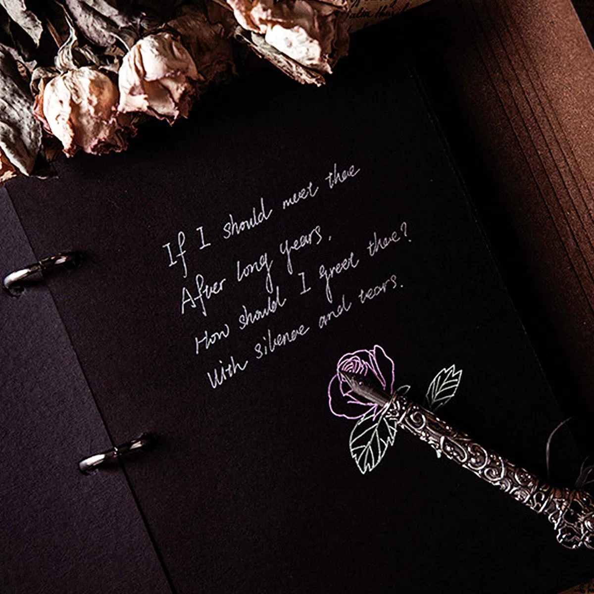 Fotoalbum Vintage Lederalbum 27x20,5cm, EUBSWA Selbstgestalten Fotobuch mit 60 Seiten Scrapbook für 420 Bilder, Hochzeit Gästebuch, Geschenk für Freund (Kleid)