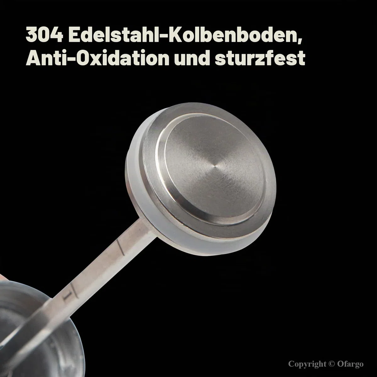 Ofargo Fleischspritze aus 304-Edelstahl, mit 4 Marinadennadeln für Holzkohlegrill, 60 ml Fassungsvermögen, E-Book mit Rezepten (PDF zum Herunterladen)