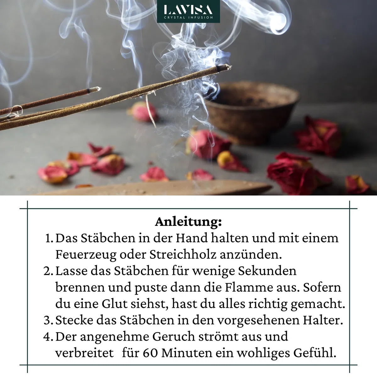 Satya Räucherstäbchen x LAVISA, Meditation, Aromatherapie, Duft (Nag Champa)