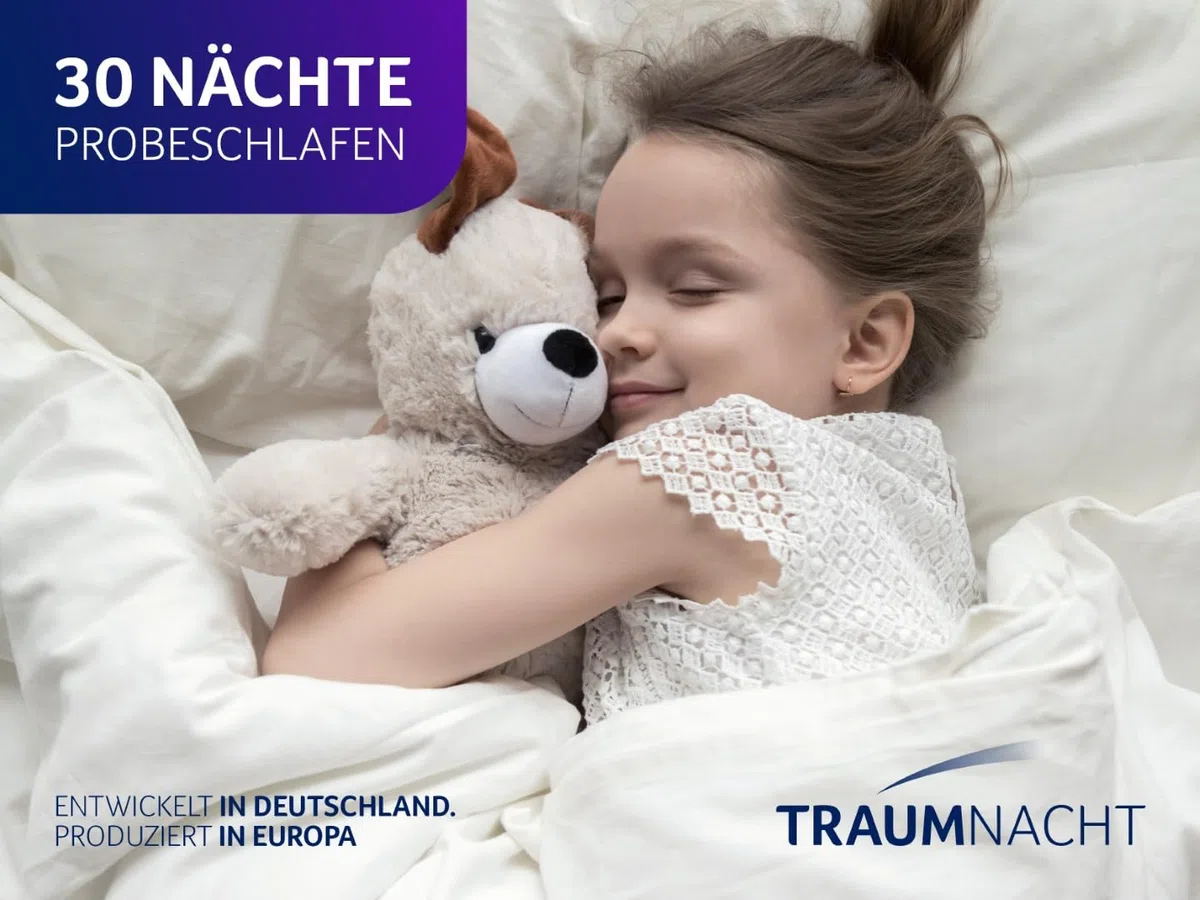 Traumnacht Kinderbettenset, Sommerdecke, 100 x 135 cm und 1x Kopfkissen 40 x 60 cm, aus kuscheliger Mikrofaser, Öko-Tex zertifiziert, produziert nach deutschem Qualitätsstandard