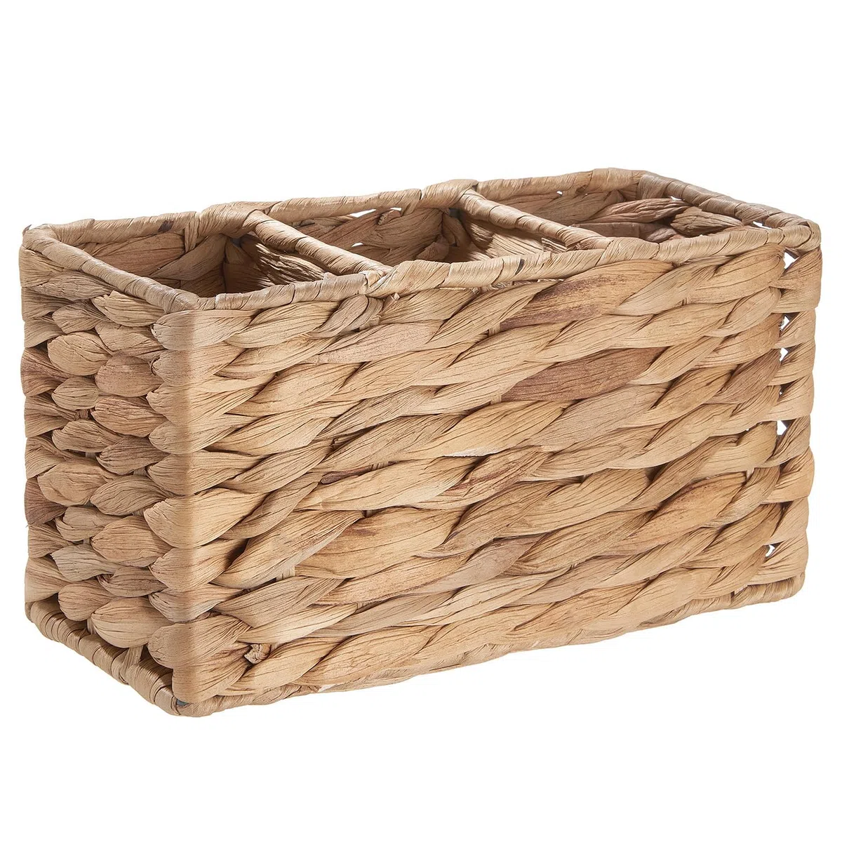 BUTLERS Besteckkorb 23 x 10cm Natur Farbe -RUSH ROPE - geflochten Besteckhalter & Küchenutensilienhalter aus Wasserhyazinthe | Küche Accessoires & Besteck Organizer