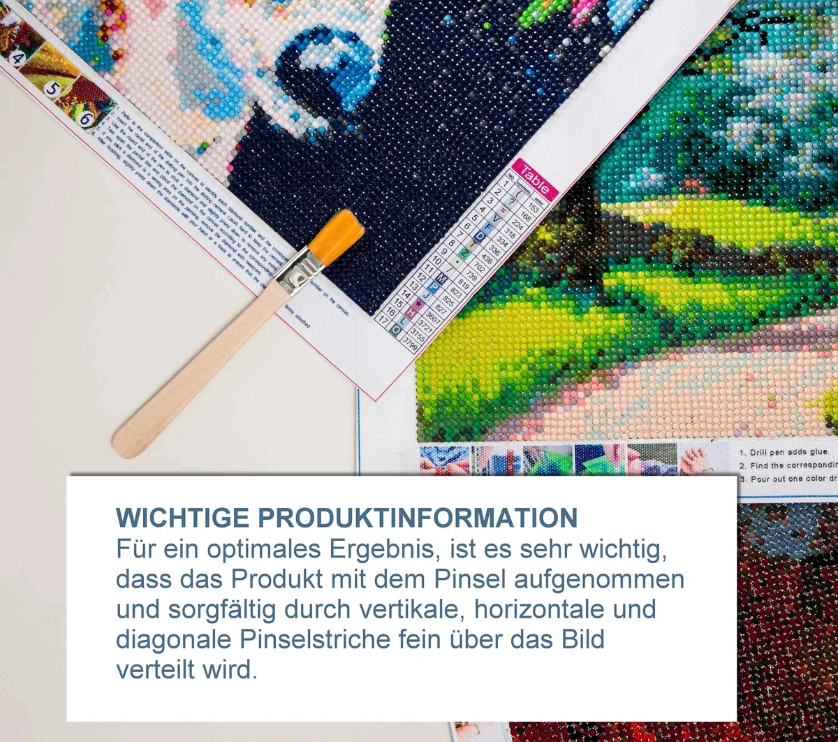 Diamond Painting Finish - Transparente Schutzversiegelung - dauerhaft geschützt und veredelt - Diamant Painting Zubehör - vielseitig verwendbar (2x150g)