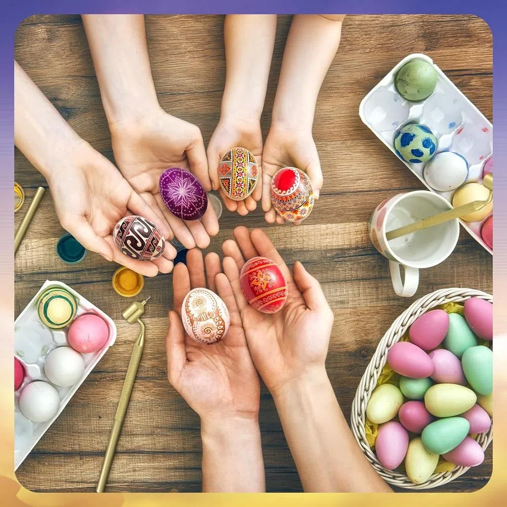 Set mit 3 Heißwachs-Zeichenstiften, Geeignet für Dekorative Künste für Ostereier, Pysanky-Zubehör