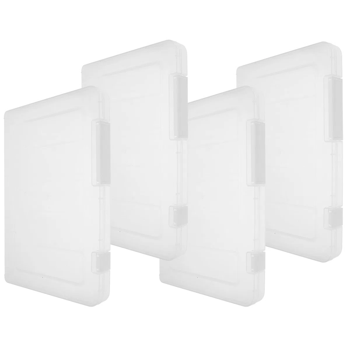 TOPBATHY Tragbare A5-Aufbewahrungsbox Mit Deckel Transparente Dokumentenbox Aus Kunststoff Für Büro Zuhause Und Schule Organizer Zur Sortierung Von Dateien Fotos Und Scrapbook-Papier