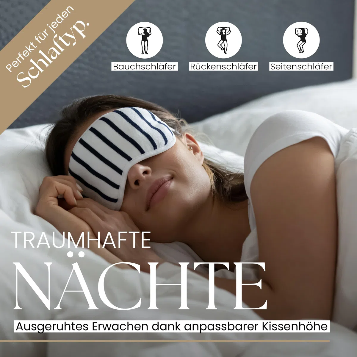Gentle North Hochwertige Kopfkissen 40x80 cm groß in Hotelqualität - Flauschiges, gut gefülltes Schlafkissen für Allergiker geeignet (Ökotex 100 Zertifiziert) - 60° Waschbar