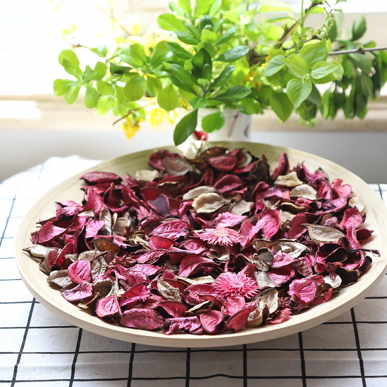 Qingbei Rina Potpourri,Rose Pot pourri getrocknete Blume, Poo Pourri Badezimmer, Schüssel Vase Füller, Tabelle Hochzeit Party Dekoration, Geschenke