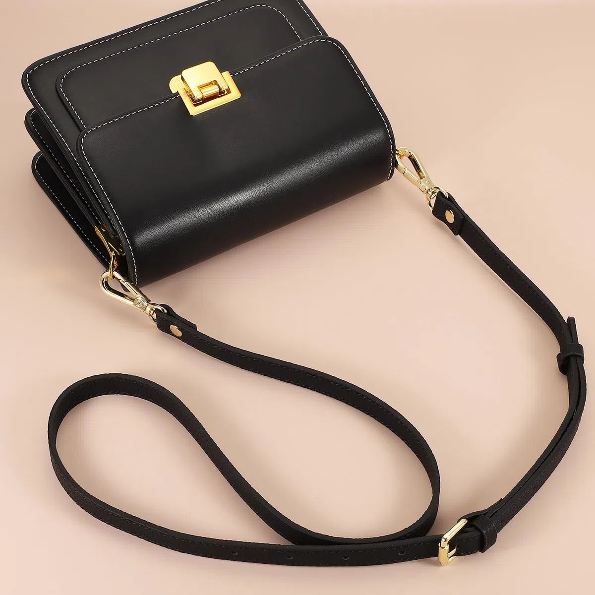 QUARKZMAN Echtes Leder Taschenriemen, Schultergurt 106cm-130cm Verstellbare Crossbody Handtaschengurt 1,5cm/0,7" Breite Schulterriemen für Taschen Schultertasche(Burgunderrot, Goldschnalle)