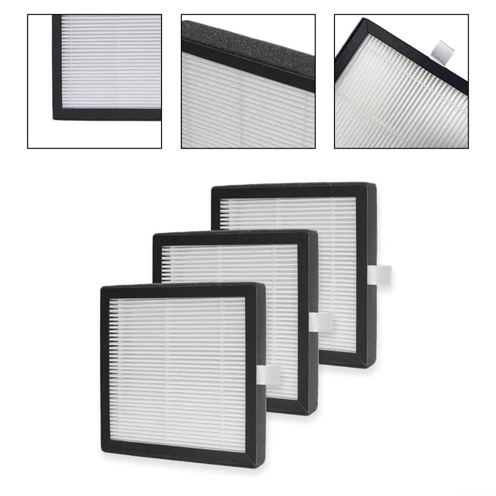 3er Pack Ersatz Hepa Filter für Afloia Q7 Luftreiniger Luftentfeuchter 2in1 - Waschbarer Vorfilter Kompatibel mit Afloia-q7 Modell Weiß/Schwarz