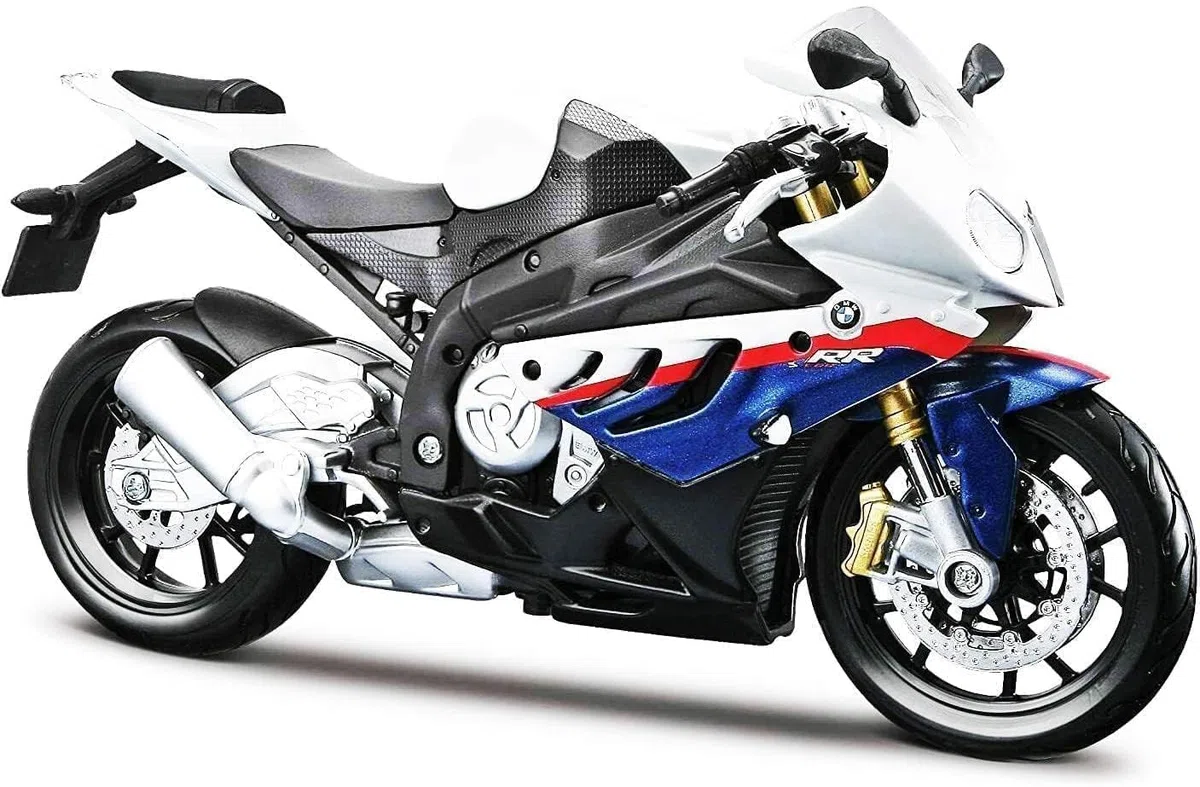 MAISTO BMW S1000RR 1:12 Modellmotorrad, Verschiedene Designs und Farben