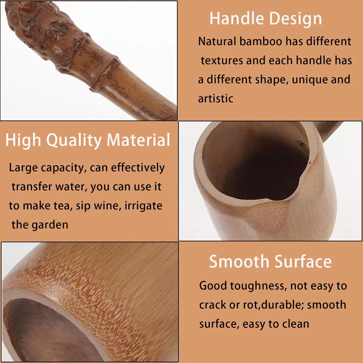 Japanische Wasserkelle, Bambus-Wasserschaufel, Teezeremonie Schöpfkelle, langer Stiel, Bewässerungsschaufel, Holzkelle, für Garten, Zuhause, Badezimmer, Teezeremonie
