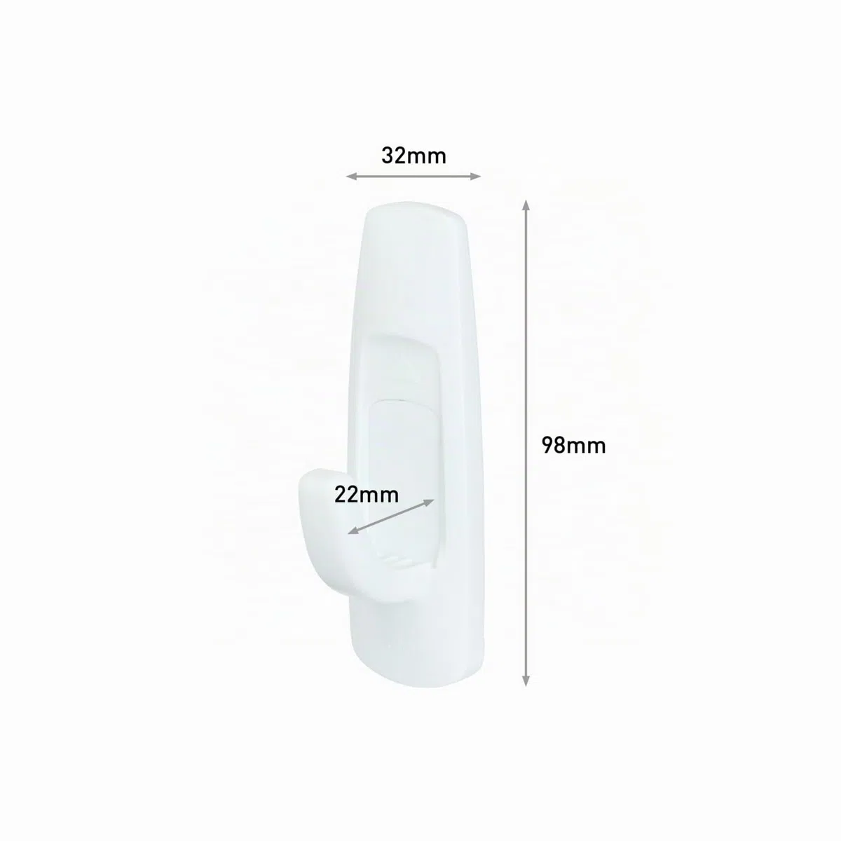 Command Mehrzweckhaken, Vorteilspack, Größe L, Weiß - 7 Haken Selbstklebend und 12 Klebestreifen - Haken für Wand, Türhaken, Organisieren ohne Bohren - Hält 2,2kg
