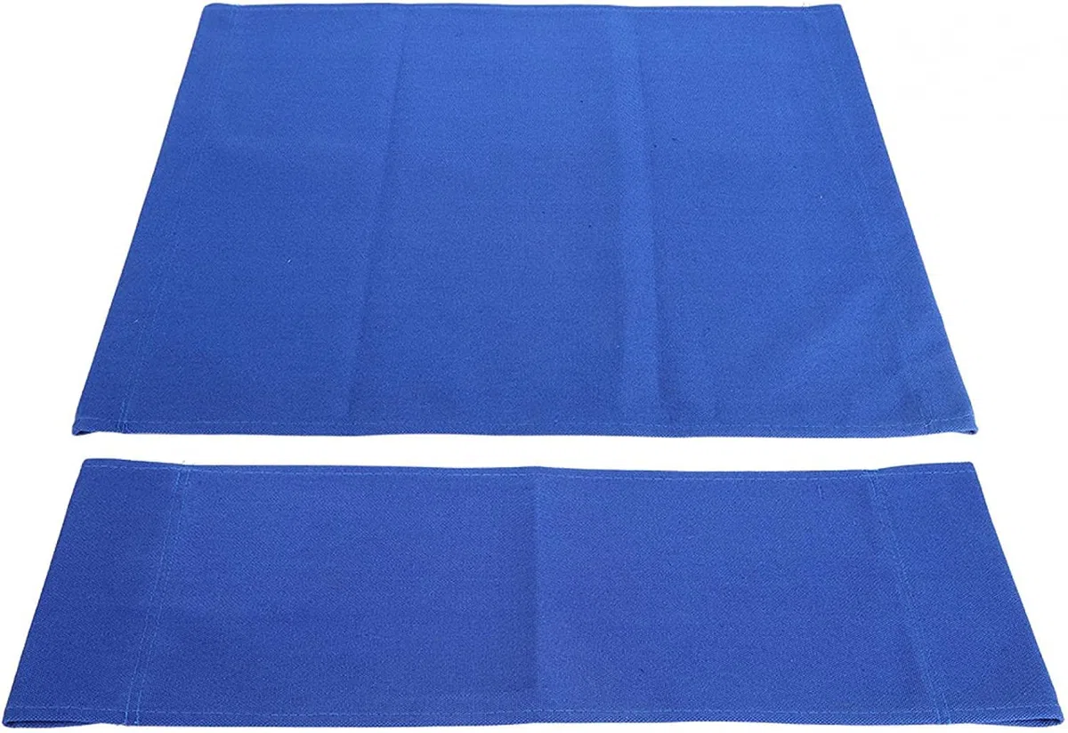 Marvellous Stuhl Canvas Ersatz, 1 Set Regiestuhl Canvas Ersatz Sitztuch Home Supplies Möbelzubehör（Blau, Bunt, Schwarz, Weiß）(Blau)