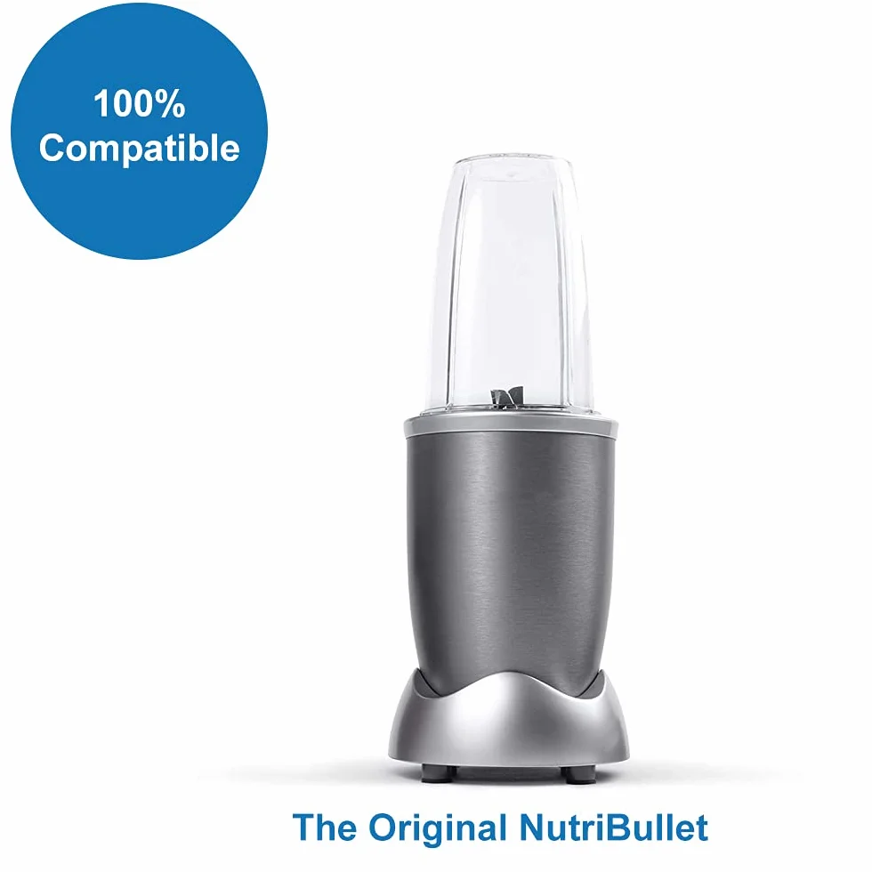 MMOBIEL Ersatz-Baugruppe für Emulgator-Entsafter-Kreuzklingen für NutriBullet, 600/900 W, grau, inkl. Klingenscheibe