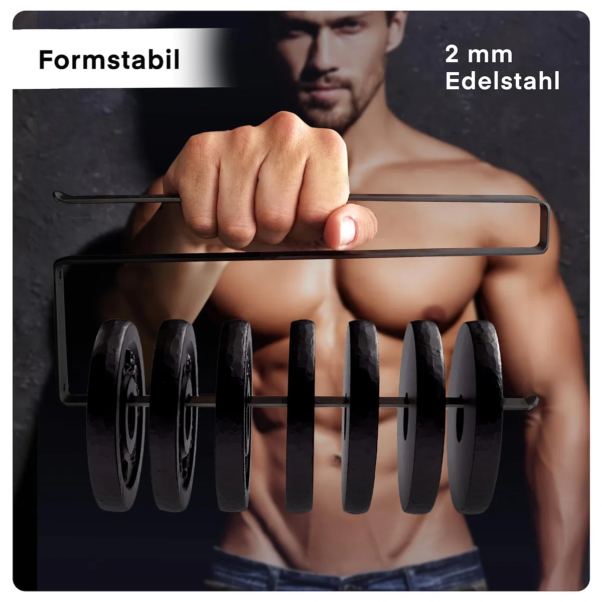 Küchenrollenhalter ohne Bohren | Hochwertiger Küchenrollen Halter | Küchen Organizer | Ideal als ZEWA Rollenhalter | Küchenpapierhalter | Kein Kleben | Küchenrollenhalter schwarz