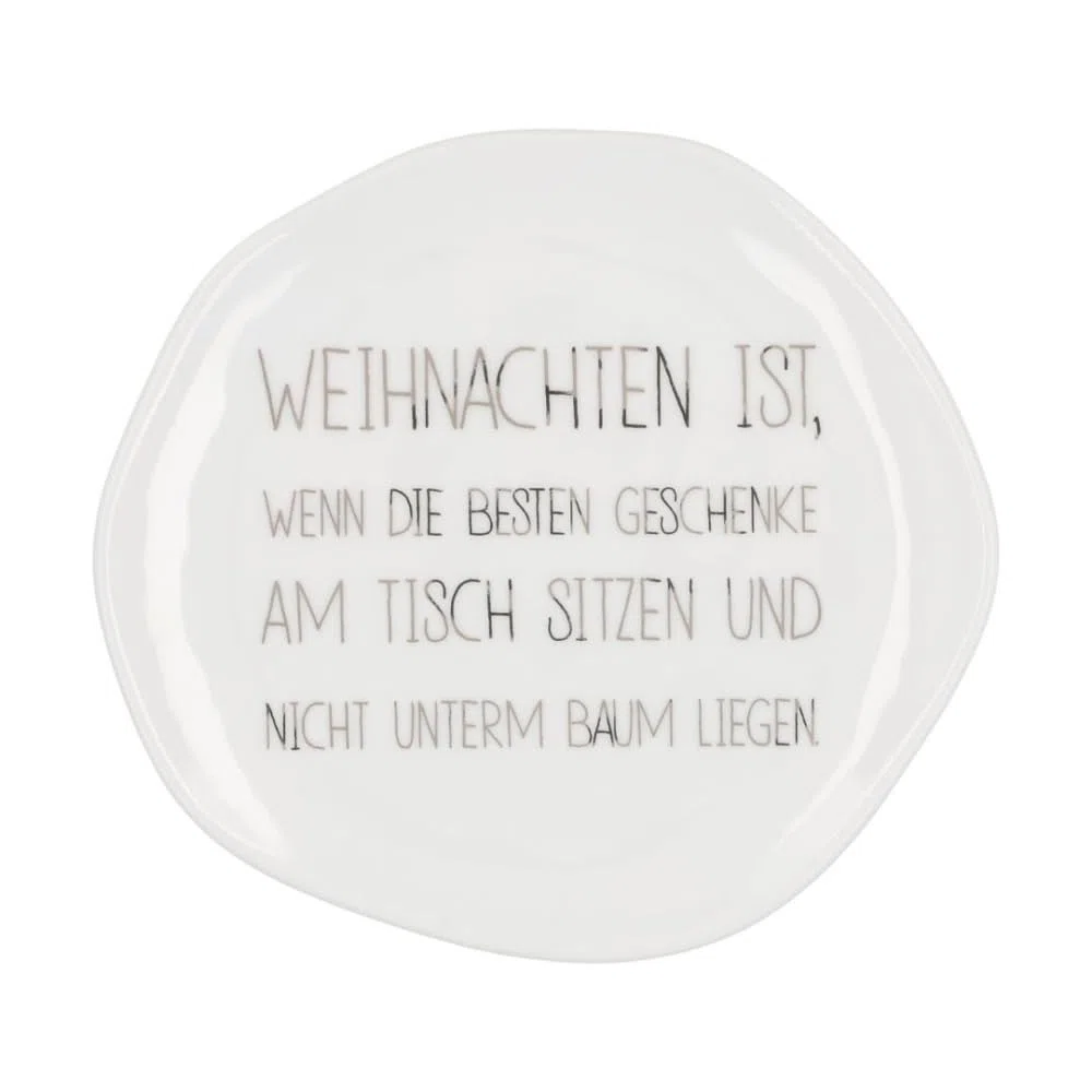 Teller "Weihnachten ist", klein