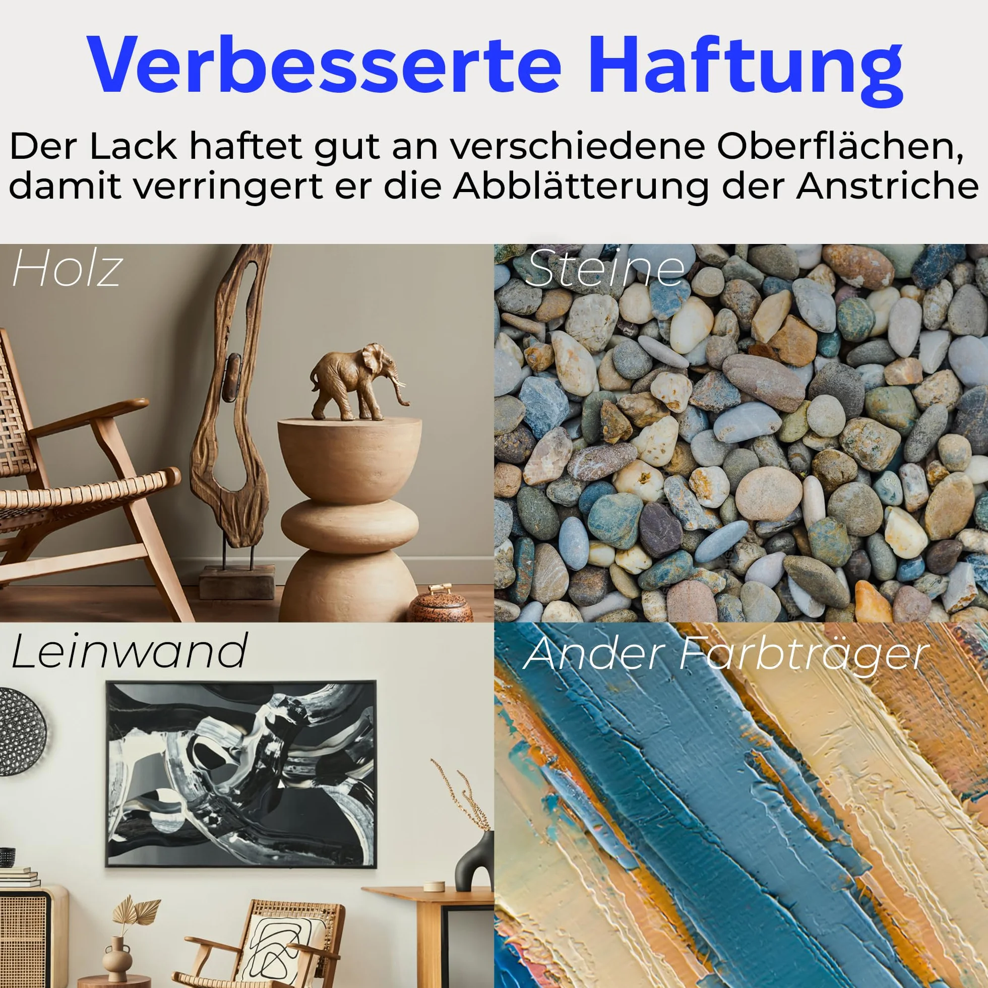 Acryl Klarlack Glänzend 500 ml – Acryl Versiegelung Firnis für Acrylfarben, Bemalte Holz, Steine, Ton | Glanzlack Wasserfest Finish, Schnelltrocknend, Farblos | Glossy Varnish