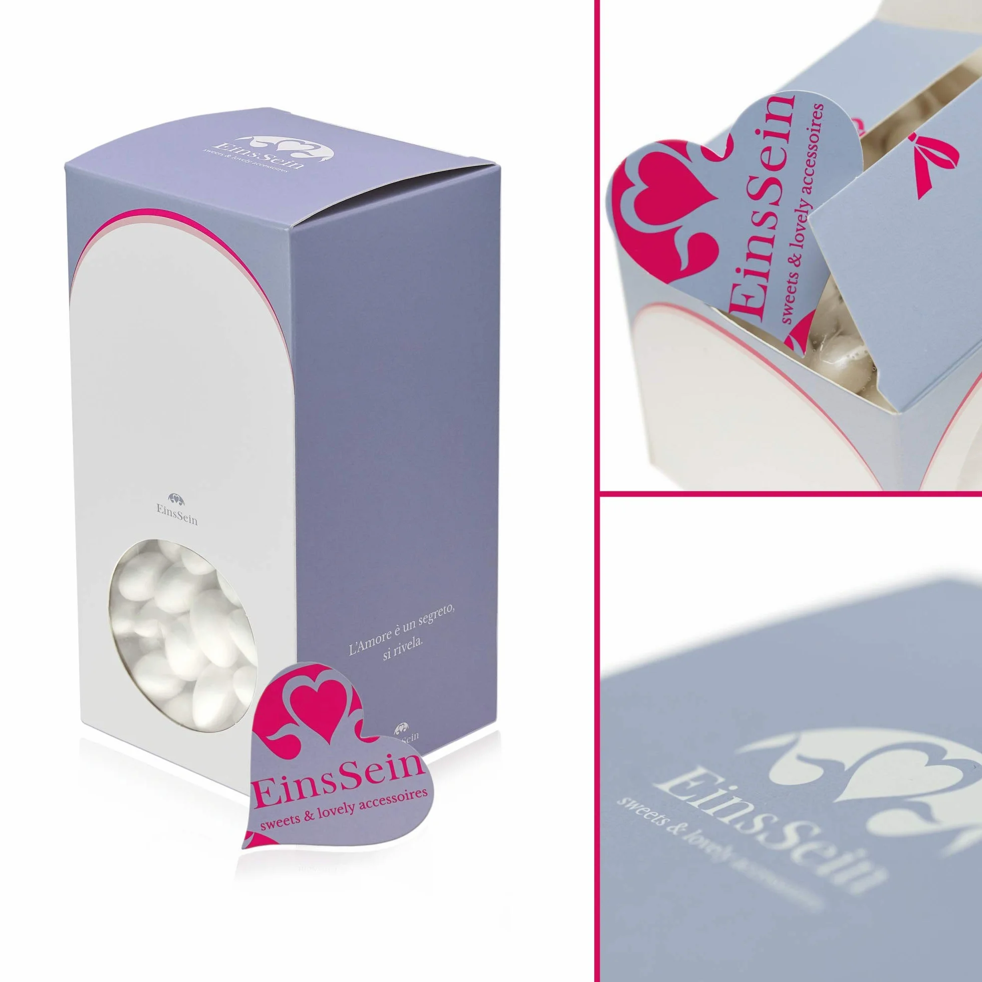 EinsSein 1kg Hochzeitsmandeln Imposante Weiß Matt | ca. 200 Stück Premium Zuckermandeln für Hochzeit Taufe & Gastgeschenke | Mandeln Bonboniere Confetti Badem Sekeri Taufmandeln