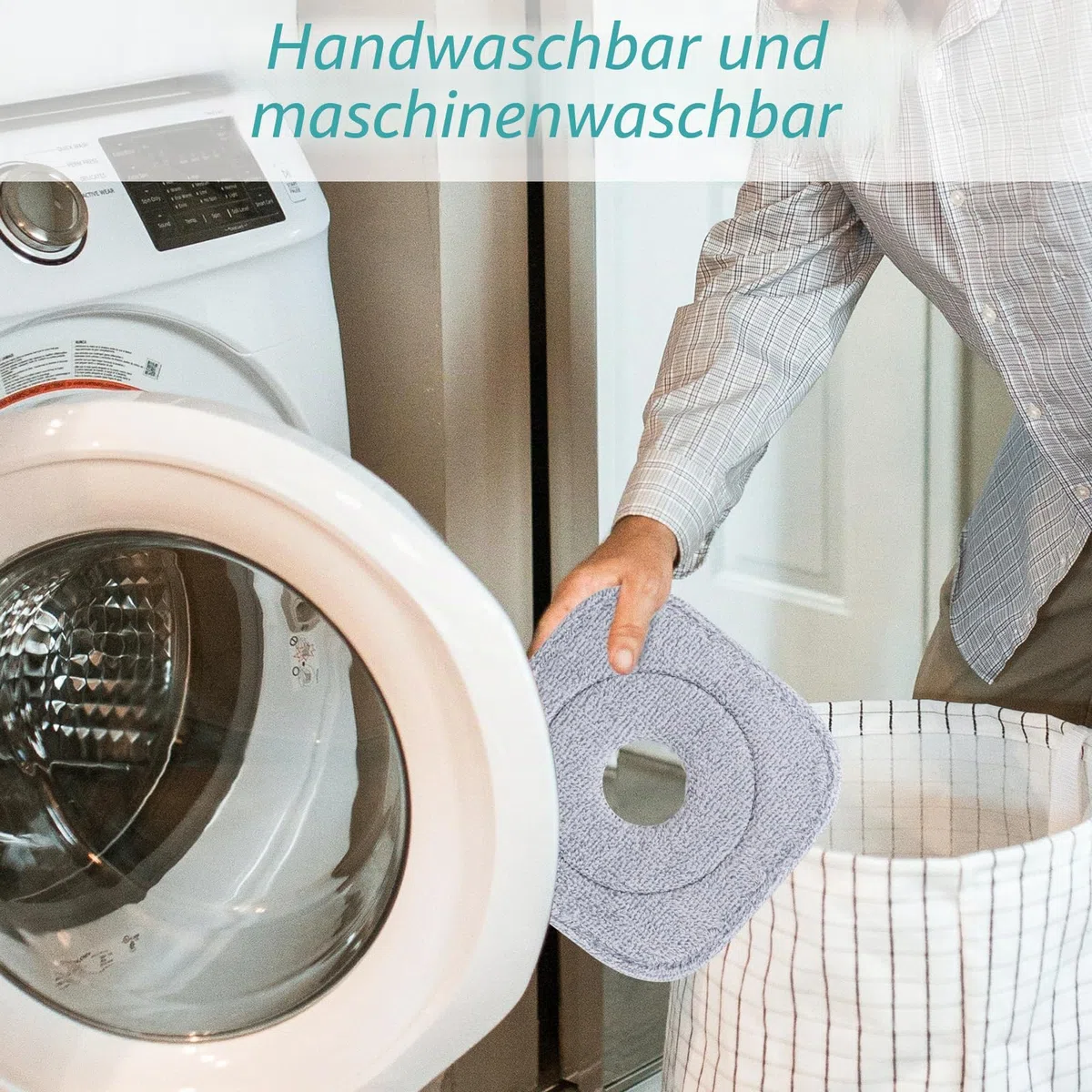 Sgizoku Universal-Wischmopp-Nachfüllpad für quadratischen Drehmopp und Eimer, 8 Stück Mikrofaser-Wischmopp-Nachfüllungen für Bodenwischer-Ersatzbezug – waschbarer und wiederverwendbarer Wischbezug