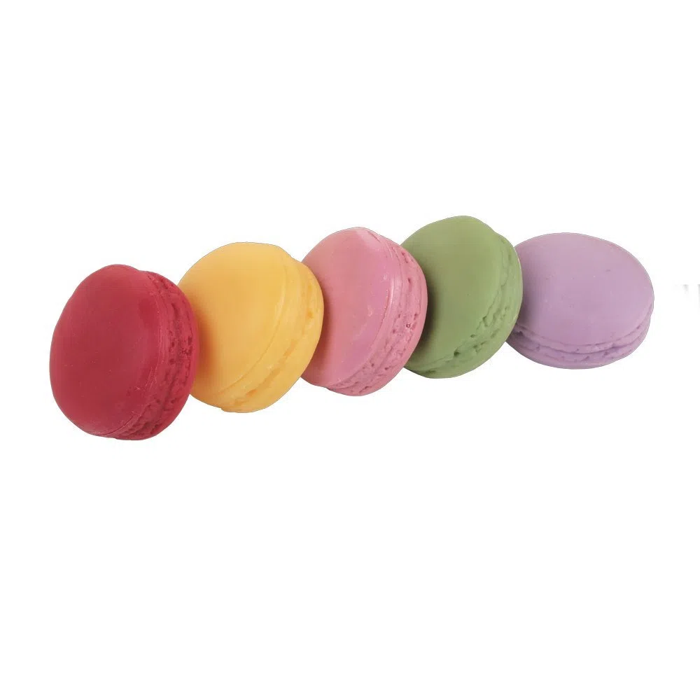 Macarons 5 Stück Bunt Durchmesser 4,5 cm Lebensmittelattrappe Fake Food Attrappe