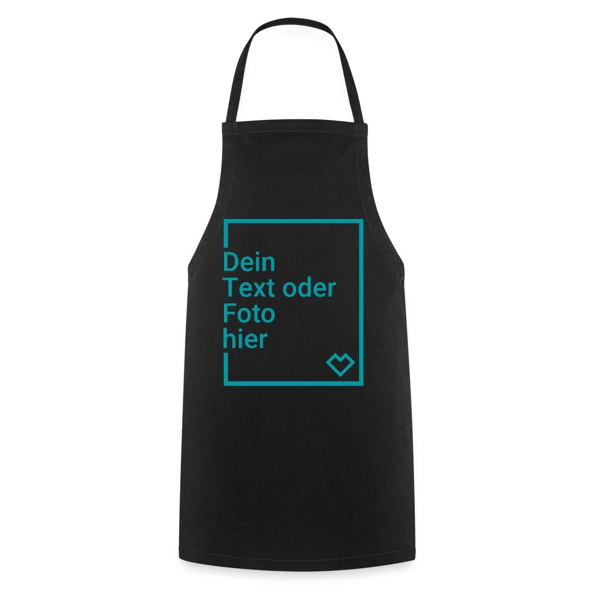 Spreadshirt Kochschürze Personalisiert mit Foto oder Text aus 100% Baumwolle | Grillschürze für Damen & Herren | Küchenschürze inkl. Kordelzug