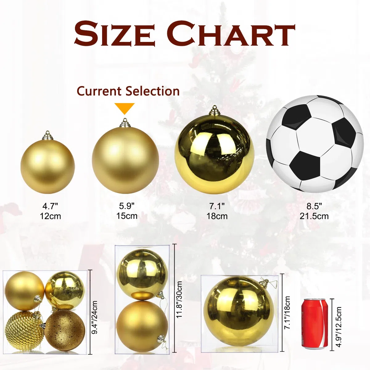 Ø 15CM Weihnachtskugeln Kunststoff 2 Stücke Große Christbaumkugeln Weihnachtsdeko Bruchfest Ornamente Weihnachtsbaumschmuck für Weihnachtsbaum Christbaumkugeln Weihnachtsdekoration Kugeln