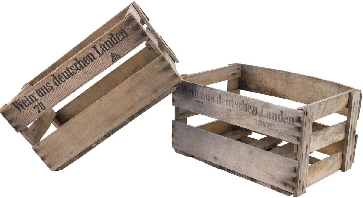 Holz Vintage - Authentische Deko Holzkiste 46 x 30,5 x 24 cm