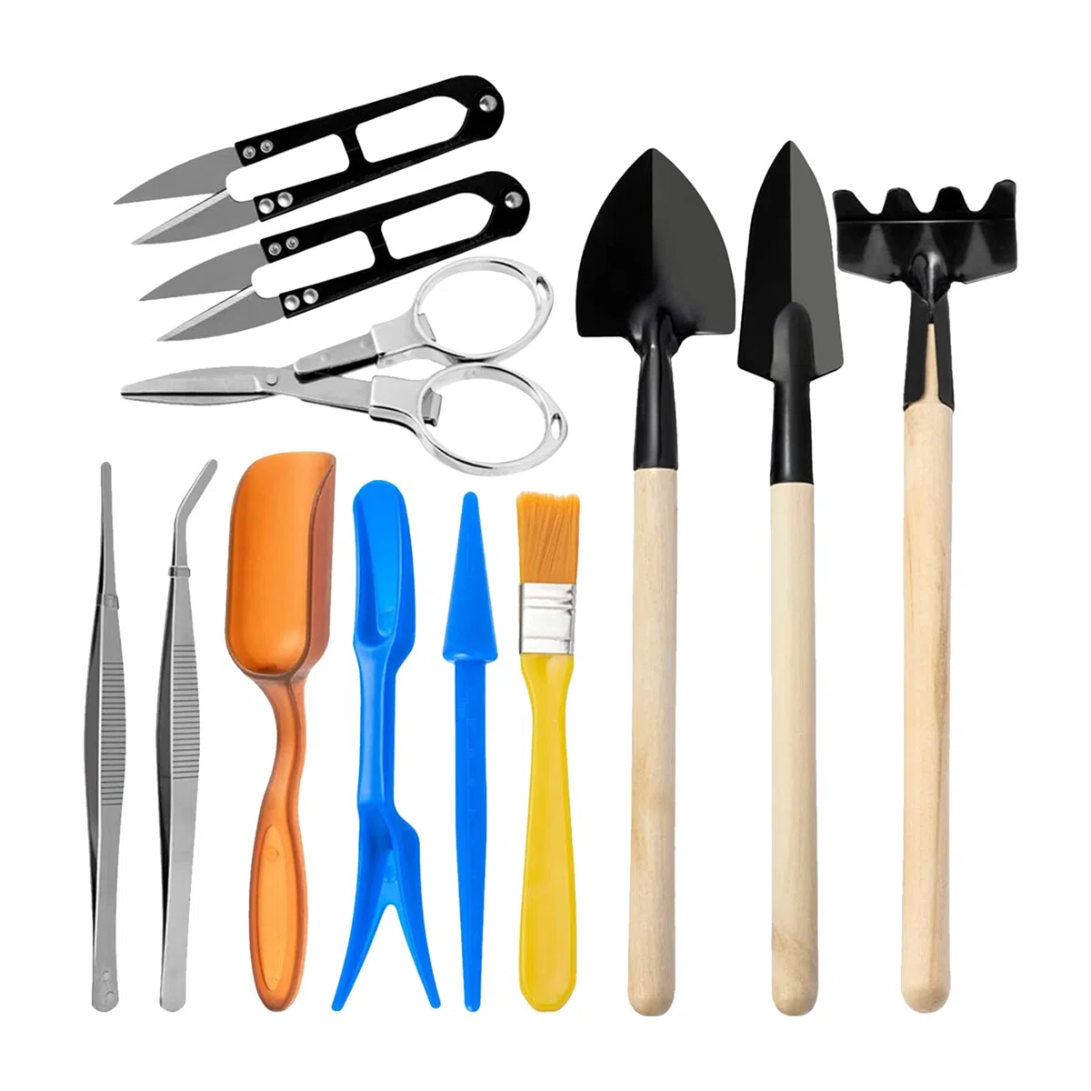 Mini-Gartengeräte, 12-teiliges Sukkulenten-Werkzeug-Set, Mini-Gartengeräte-Set Zum Umpflanzen, für die Pflege von Blumentöpfen, Kakteen Im Innenbereich