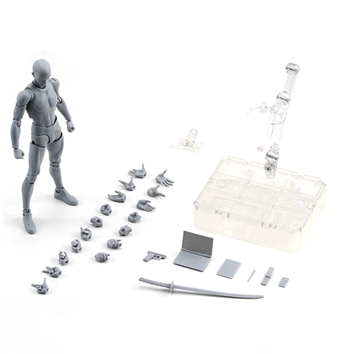 Gliederpuppe Zum Zeichnen, Schaufensterpuppe Bewegliche Gelenke, Skizzieren Bewegliche Figur, Bewegliche Gesten Figurenmodelle Mit Sockelunterstützung Und Zubehör, Für Künstler Skizzieren, Malen