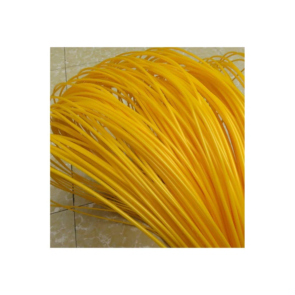 Rundes Kunststoff-Rattan, 2,5 mm, Kunststoffgeflecht, rund, Kunst-Rattan, für Reparaturen und Heimwerker, Weben, Aufbewahrungskorb (gelb)
