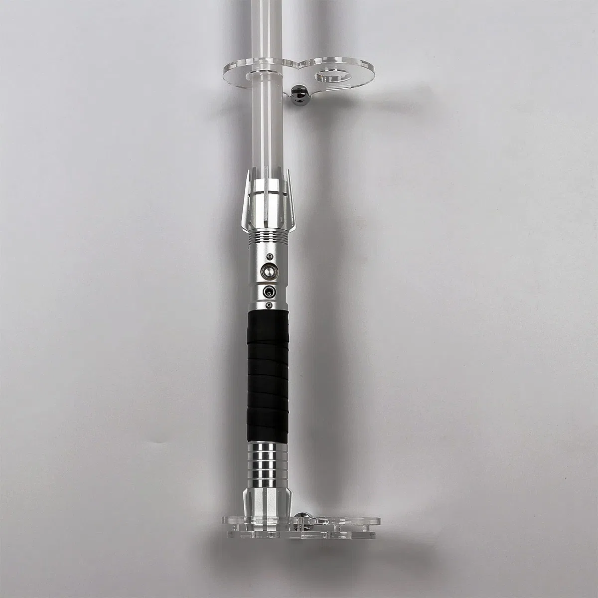 Lightsaber Wandhalterung, vertikale Halterung für Lichtschwert – Klarer Acryl-Displayständer für die meisten Lichtschwerter, robuste Wandhalterung (Transparent, 2 Loch)