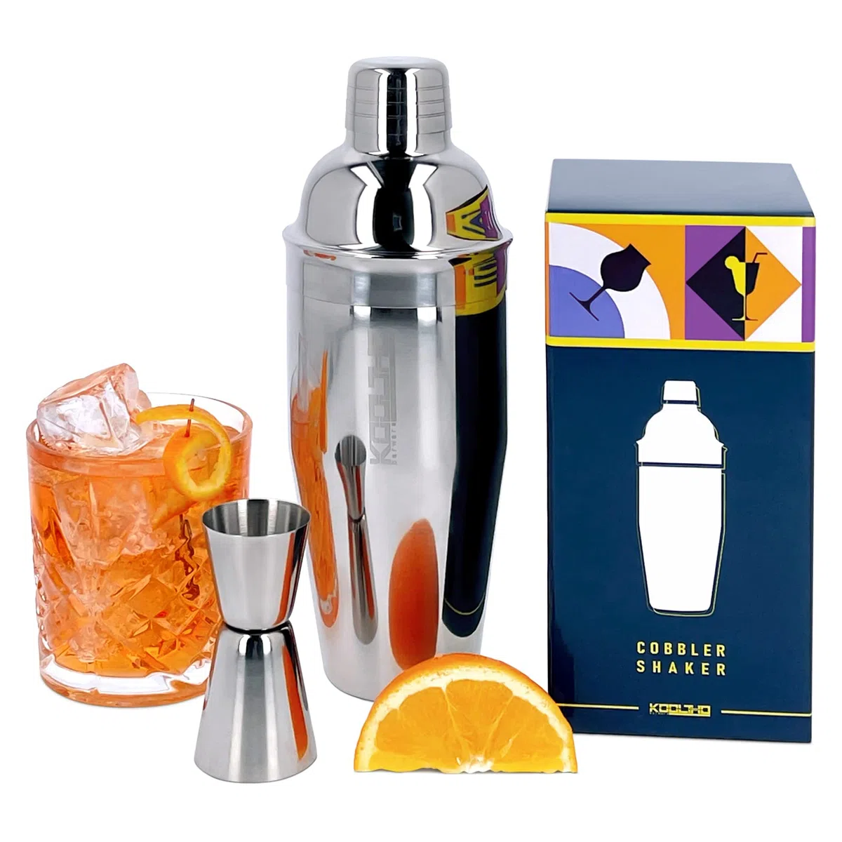 Cobbler Shaker Cocktail Messbecher cl, Profi Cocktailshaker Edelstahl Einzeln, Alkohol Messbecher mit Skala 2cl 4cl für Anfänger Barkeeper, Cocktails Utensilien für Bartender, Rostfrei Drink Zubehör