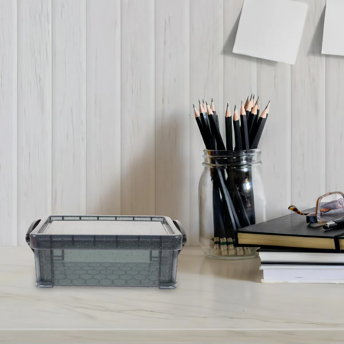 Operitacx Kleine Aufbewahrungsbox Mit Deckel Stapelbar Kunststoff Transparente Organizer Für Schmuck Nadeln Perlen Basteln 5.31X3.03X2.09In